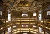 The candle-lit wooden Sam Wanamaker Playhouse at the Globe